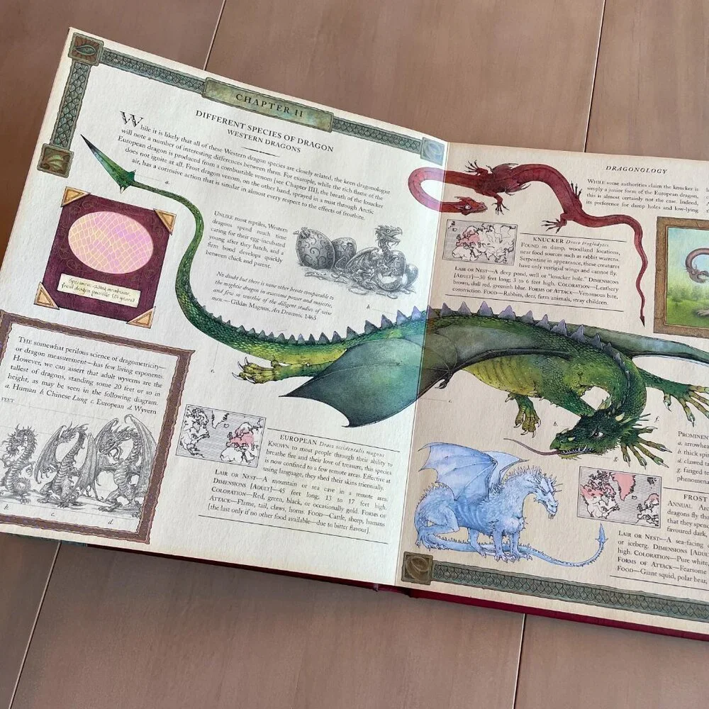 Bundle of 2 Kids‎ Dragon Books - Dragonology & The Book of Dragons